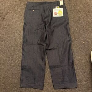 Vintage Ben Davis Gorilla Cut Baggy Wide Deadstock 40 X 30 Blue NWT Streetwear